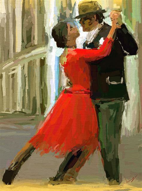 Argentina Tango Painting by James Shepherd