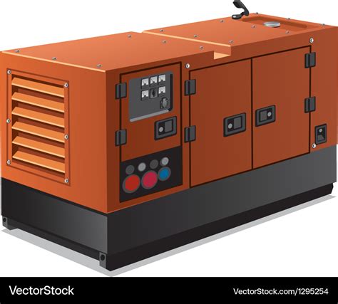 Industrial power generator Royalty Free Vector Image