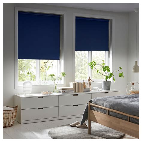 FRIDANS black-out roller blind, blue, 23x76 ¾" - IKEA | Blackout roller blinds, Roller blinds ...