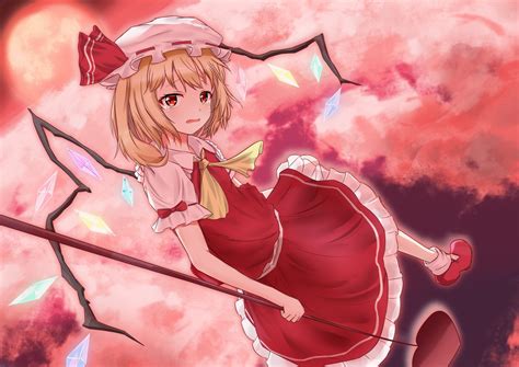 Download Flandre Scarlet Anime Touhou 4k Ultra HD Wallpaper by Doge