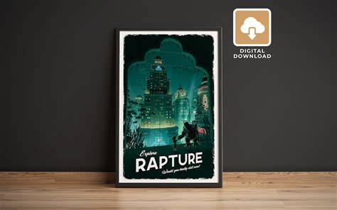 Rapture bioshock Travel Poster Digital - Etsy