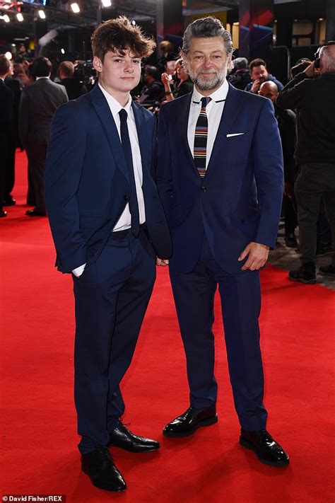 Andy Serkis cuts a dapper figure as he matches with his son Louis in ...