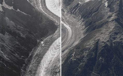 Disappearing glaciers: Before and after views of Mont Blanc - Bulletin of the Atomic Scientists