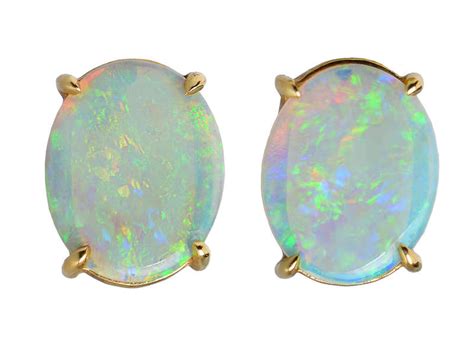 Australian Opal Stud Earrings