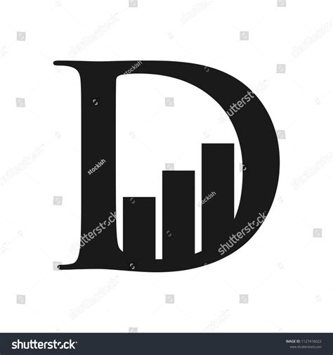 Letter D Chart Bar Symbol Vector Stock Vector (Royalty Free) 1127416022 ...