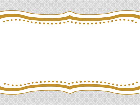 Decorative Frame Powerpoint Templates - Border & Frames, Yellow - Free ...