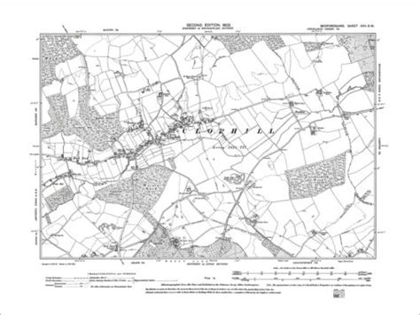 Clophill, old map Bedfordshire 1902: 22SW | eBay