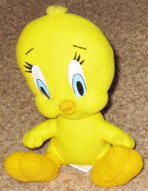 Plush Looney Tunes 8 1/2" Yellow Sitting Tweety Bird Toy | eBay