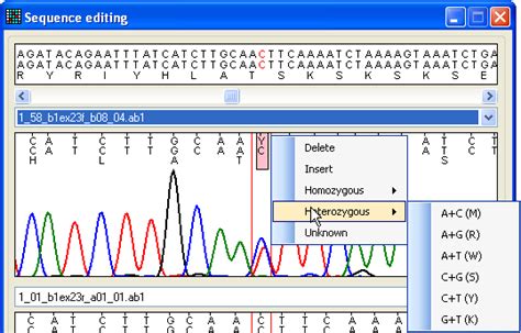 Sequence analysis programs