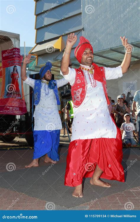 Two Male Dancers In Traditional Indian Costume At Diwali, A Hindu Festival Editorial Image ...