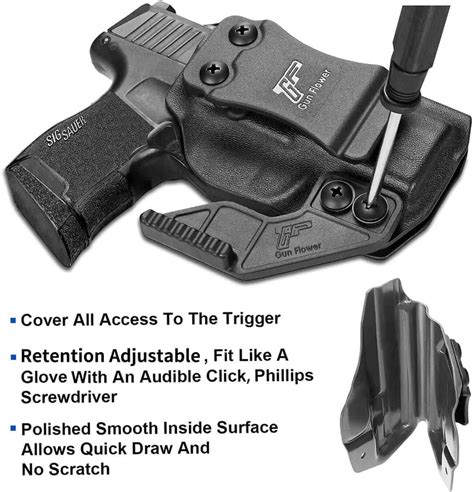 Gun & Flower Sig Sauer P365/P365 SAS/P365 Micro IWB Kydex Holster with Claw | polymerholster