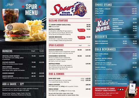 Spur Breakfast Menu With Updated Prices in South Africa 2024