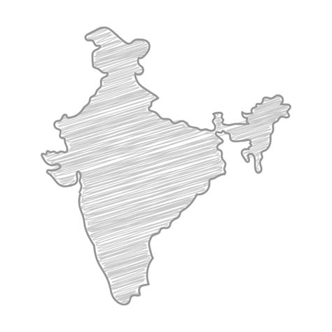 Premium Vector | India Map Drawing Pencil Sketch