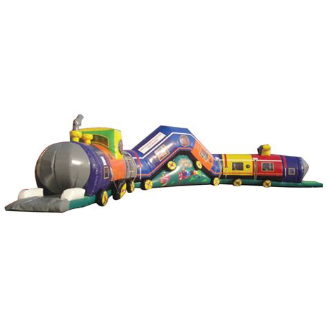 Inflatable Train Obstacle Course - Backyard Inflatables
