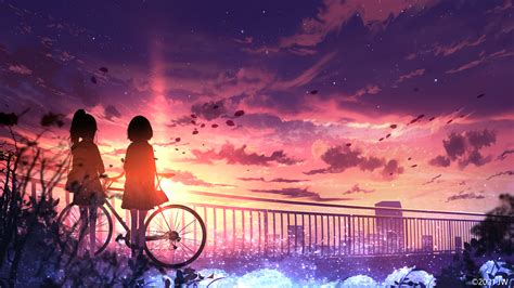 Wallpaper : anime girls, sunset 3840x2160 - Mizzu8017 - 2139739 - HD ...