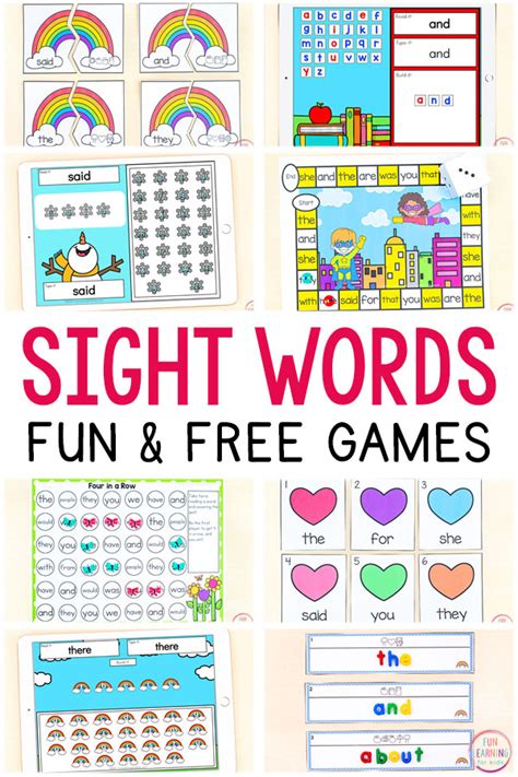 75+ Free Sight Word Activities