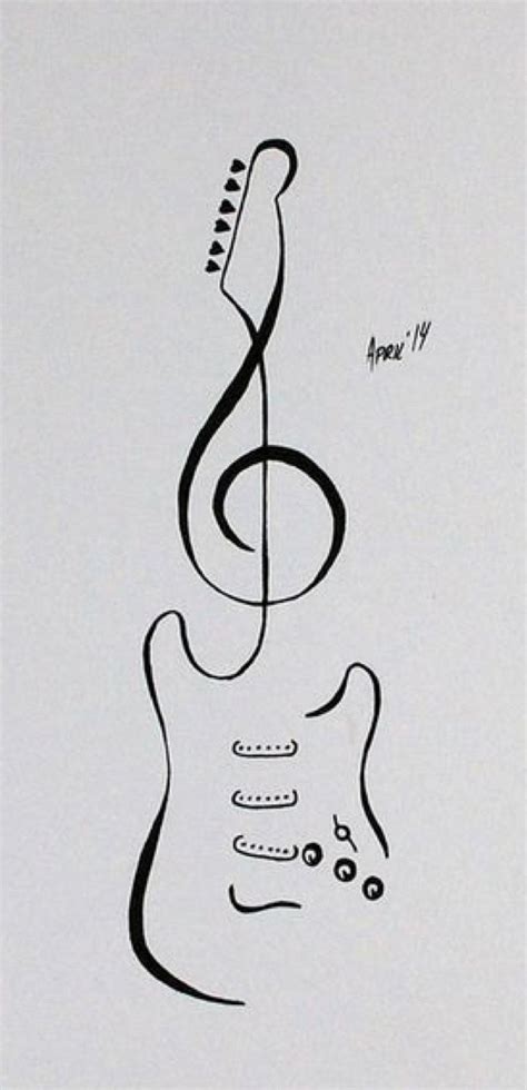 Guitar | Doodle art for beginners, Guitar drawing, Music tattoos