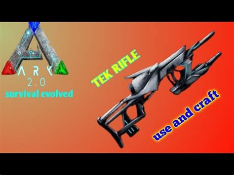 ark survival evolved mobile how to craft tek rifle and how to use tek ...