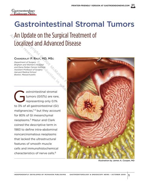 Gastrointestinal Stromal Tumors - Gastroenterology & Endoscopy ...