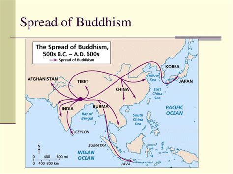 Spread Of Buddhism Map