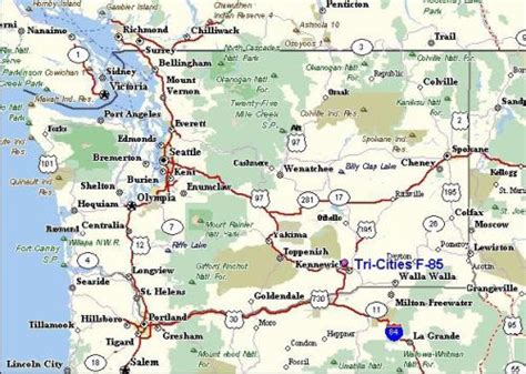 Map Of Tri Cities Washington - Washington Map State