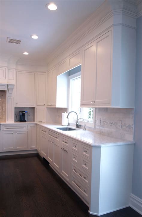 White Beaded Inset Cabinets - Traditional - Kitchen - Newark - by ...