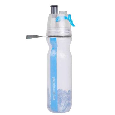 500ML Creative Spray Water Bottle Portable Double Layer Drinking Mist Spray Professional Outdoor ...