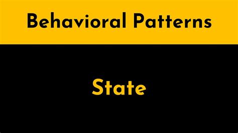 The State Pattern Explained and Implemented in Java | Behavioral Design ...