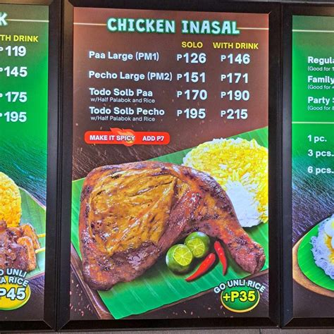 Mang Inasal Price List 2025 - Robby Christie