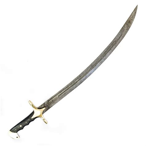 Replica Arabian Scimitar- High Carbon Damascus Steel -37" - Battling Blades