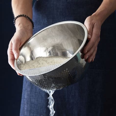 Stainless-Steel Rice Colander | Williams Sonoma