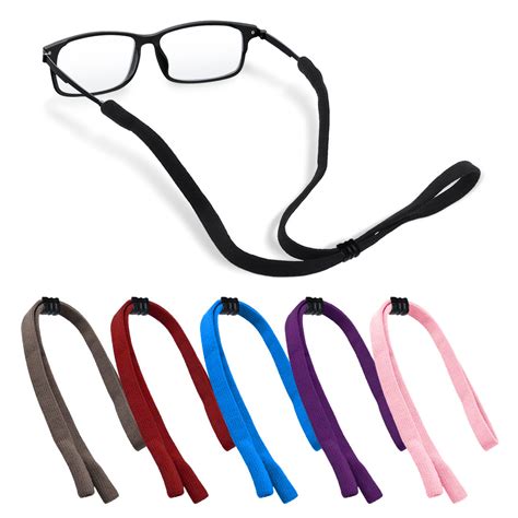 Kalevel 6pcs Glasses Holder Strap Sports Adjustable Sunglasses Strap ...