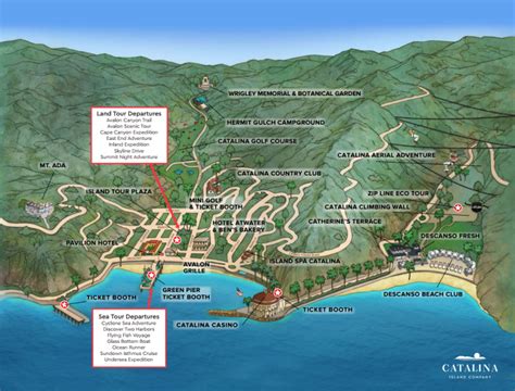 Maps of Avalon and Catalina Island | Visit Catalina Island | Catalina island, West coast travel ...