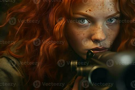 Woman sniper military. Generate Ai 30811651 Stock Photo at Vecteezy