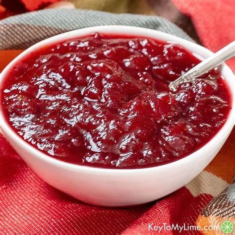 BEST Canned Cranberry Sauce Recipe {Tastes Homemade} - Key To My Lime ...