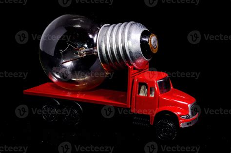 Red toy truck 20757272 Stock Photo at Vecteezy