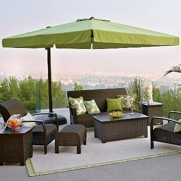 10' Cantilever Square Side Mount Umbrella with Base | Frontgate | Patio umbrellas, Outdoor ...