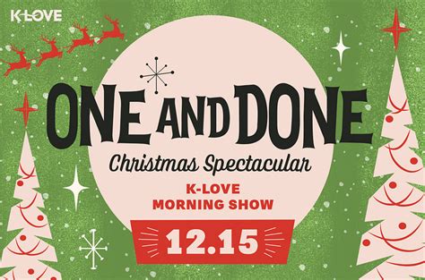 ONE AND DONE K-LOVE MORNING SHOW DESIGN by Renee Butor on Dribbble