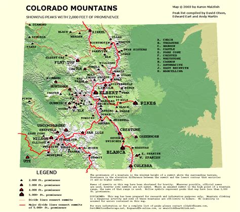 Colorado P2000 Peak List