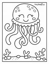 Jellyfish Coloring Pages sketch template