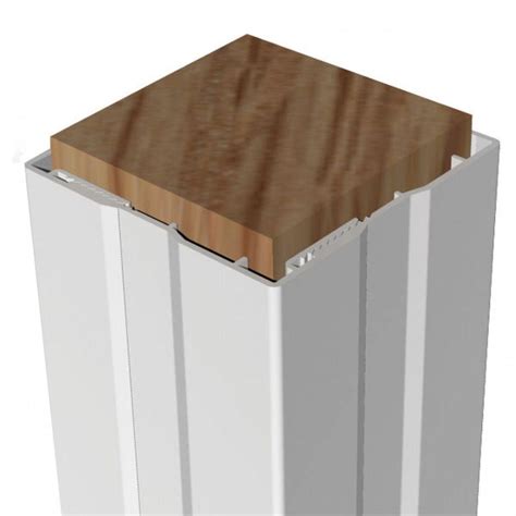 RDI 6 in. x 6 in. x 96 in. Vinyl Flat Design Post Wrap (4-Piece)-73018478 - The Home Depot