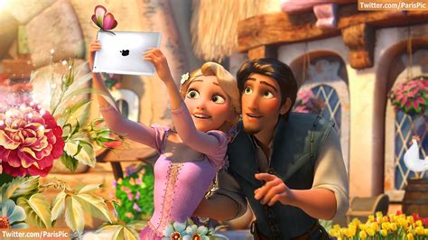 Tangled Ipad Butterfly Rapunzel Flynn Rider (@ParisPic) - Disney Fan Art (35584899) - Fanpop