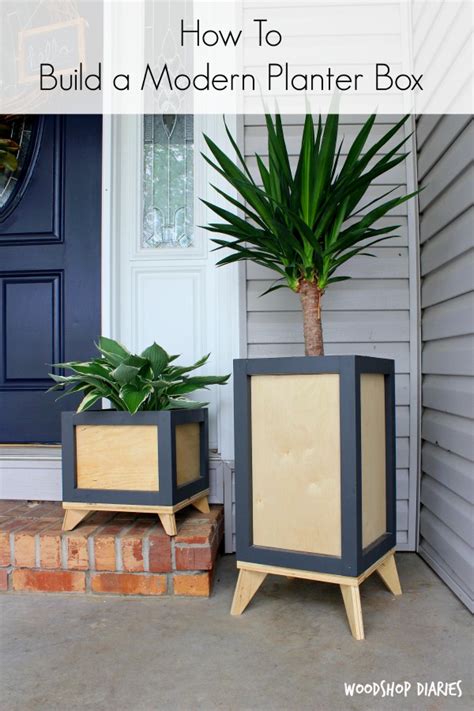 How to Build a DIY Modern Planter Box--from Wood Scraps!