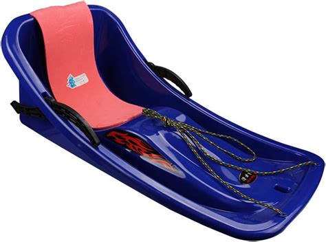 Winter Snow Sled, 86cm Durable Downhill Sprinter Toboggan Snow Sled for Kids Boys Girls Adults ...