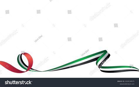 Uae Waving Flag Vector Background Stock Vector (Royalty Free ...