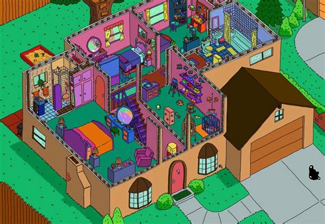 Jean Genie | The simpsons, House layouts, Simpsons drawings