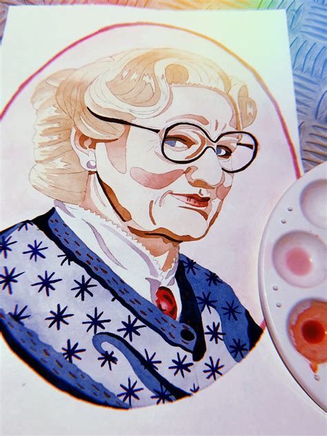 Mrs. Doubtfire Watercolour Print - Etsy