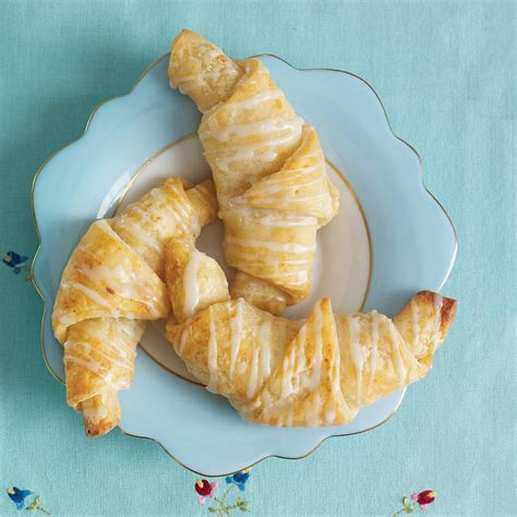 Glazed Cheese Croissants