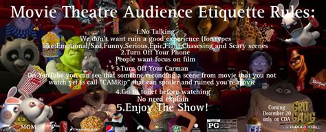 GGTHW: Movie Theatre Audience Etiquette Rules by maxtop9002 on DeviantArt