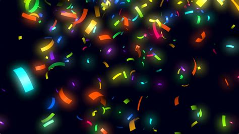 Animation Of Colorful Confetti Falling Stock Footage Video 4567181 - Shutterstock